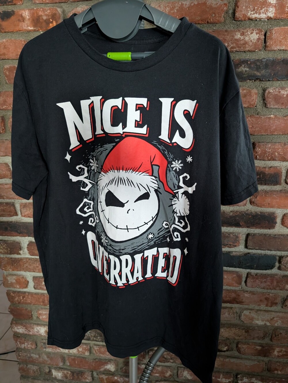 Jack Skellington T-shirt"Nice Is Overrated" Unisex